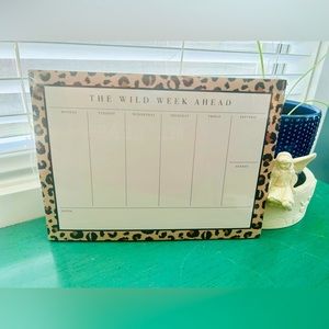 Elum Leopard Print Weekly Planner